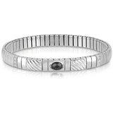 Nomination Extension White CZ Bracelet, Stainless Steel Sterling Silver