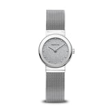 Bering Classic Glitter Silver 26mm Case Watch SALE