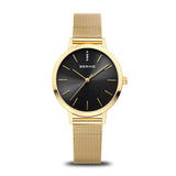 Bering Classic Black Yellow Gold 34mm Case Watch SALE