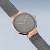 Bering Solar Grey Rose Gold 39mm Case Watch SALE