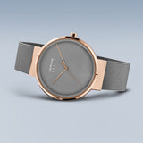 Bering Solar Grey Rose Gold 39mm Case Watch SALE