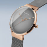 Bering Solar Grey Rose Gold 39mm Case Watch SALE
