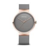 Bering Solar Grey Rose Gold 39mm Case Watch SALE