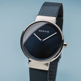Bering Classic Navy Blue 26mm Case Watch SALE