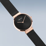 Bering Classic Black Rose Gold 26mm Case Watch SALE