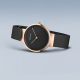 Bering Classic Black Rose Gold 26mm Case Watch SALE