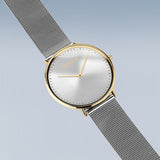 Bering Ultra Slim Silver Yellow Gold 39mm Case Watch SALE