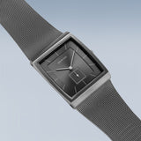Bering Classic Grey 33mm Rectangular Case Watch SALE