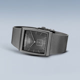 Bering Classic Grey 33mm Rectangular Case Watch SALE