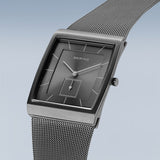 Bering Classic Grey 33mm Rectangular Case Watch SALE