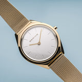 Bering Ultra Slim Silver Yellow Gold 31mm Case Watch SALE