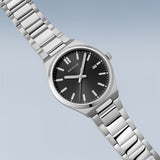 Bering Classic Black Silver 39mm Case Watch SALE