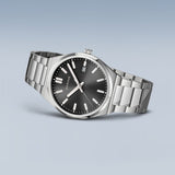 Bering Classic Black Silver 39mm Case Watch SALE