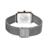 Bering Classic Grey Rose Gold 26mm Square Case Watch SALE