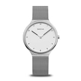Bering Ultra Slim White Silver 34mm Case Watch SALE