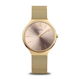 Bering Ultra Slim Rose Gold Yellow Gold 34mm Case Watch SALE