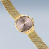 Bering Ultra Slim Rose Gold Yellow Gold 34mm Case Watch SALE