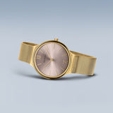 Bering Ultra Slim Rose Gold Yellow Gold 34mm Case Watch SALE