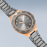 Bering Arctic Sailing Grey Rose Gold 36mm Case Watch SALE