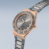 Bering Arctic Sailing Grey Rose Gold 36mm Case Watch SALE