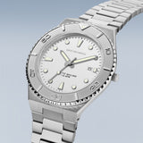 Bering Arctic Sailing White Silver 40mm Case Watch SALE
