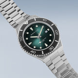 Bering Arctic Sailing Green Silver 40mm Case Watch SALE