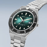 Bering Arctic Sailing Green Silver 40mm Case Watch SALE