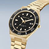 Bering Arctic Sailing Black Yellow Gold 40mm Case Watch SALE