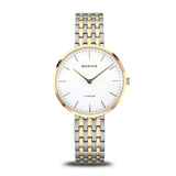 Bering Titanium White Silver Gold 34mm Case Watch SALE