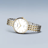 Bering Titanium White Silver Gold 34mm Case Watch SALE