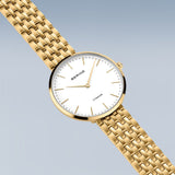 Bering Titanium White Yellow Gold 34mm Case Watch SALE