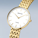 Bering Titanium White Yellow Gold 34mm Case Watch SALE
