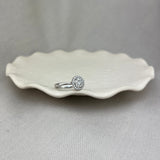 18ct White Gold Diamond Halo Illusion Ring 0.38ct