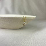 9ct Yellow Gold Morganite Diamond Round Halo Pendant