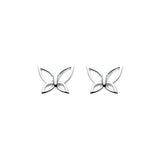 Dew Silver Small Butterfly Stud Earrings SALE