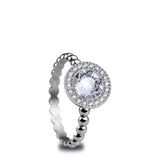 Bering Arctic Symphony Solitaire Stacking Ring SALE
