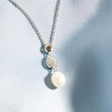 Kit Heath Coast Pebble Glisten Pavé & Pearl Necklace