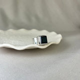 Sterling Silver Black Onyx Chunky Square Ring SALE