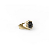 Stolen Girlfriends Club Claw Ring Onyx Gold Plated