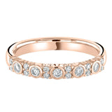 Rose Gold Diamond Decorative Wedding Ring
