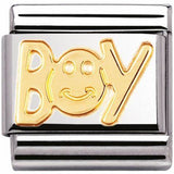 Nomination Classic Gold BOY Charm SALE