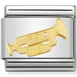 Nomination Classic Gold Music Trumpet Charm SALE