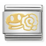 Nomination Classic Gold Smile & Rose Charm SALE