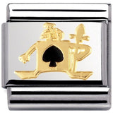 Nomination Classic Gold Enamel Knave of Spades Charm SALE