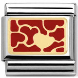 Nomination Classic Gold Enamel Red Interlocking Hearts Charm SALE