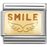 Nomination Classic Gold Enamel Smile Charm SALE