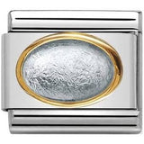 Nomination Classic Gold Precious Stone Oval Silver Rock Crystal Charm SALE