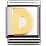 Nomination Big Size Gold Initial Charm SALE