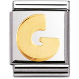 Nomination Big Size Gold Initial Charm SALE