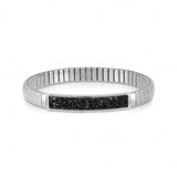 Nomination Extension Narrow Chunky Glitter Crystal Bracelet, Stainless Steel